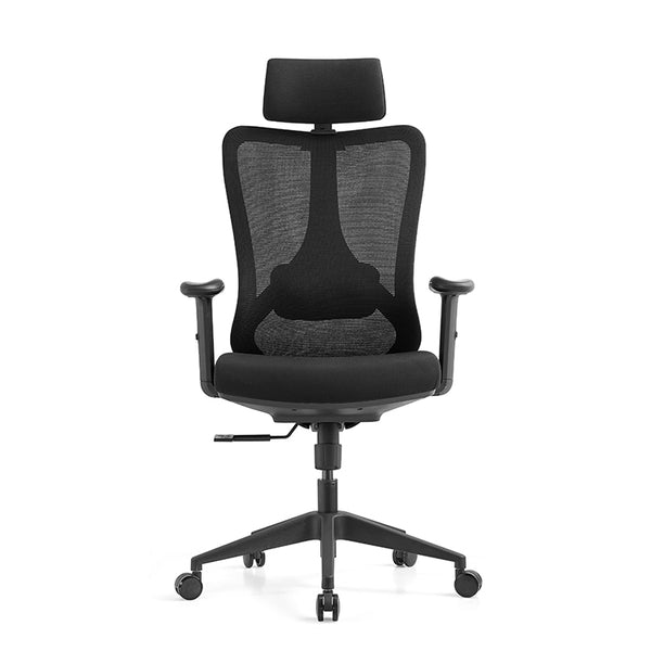 Imove-H, High back  ergonomic office mesh chair height adjustable armrest with curve PU armpad