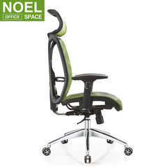 Jake-H, Black Office Chair Executive Office Chair With 3D Headrest