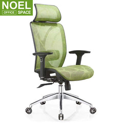 Jake-H, Black Office Chair Executive Office Chair With 3D Headrest