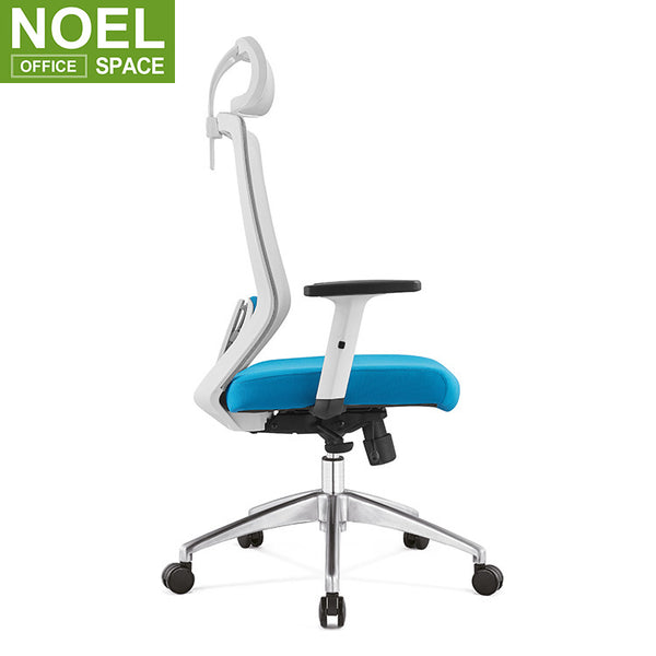 Joy-H, Boss ergonomic modern revolving mesh modern office desk chair with adjustable headrest in height