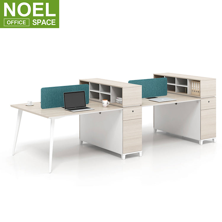 Modern Office Table Working Station Office Cubicle Staff Desk Modular 4 Seat Workstation