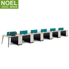 Saving space office furniture two sides face to face office modular 2 person workstation