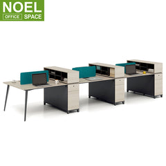 Saving space office furniture two sides face to face office modular 2 person workstation