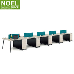 Saving space office furniture two sides face to face office modular 2 person workstation