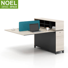 Modern office furniture set 2 person office workstation staff table