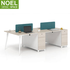 Modern Office Furniture Open Space 4 Person Staff Working Desk Office Workstation