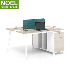 Open Space Office Computer Desk Furniture Face To Face Workstations 2 Seater Office Desk
