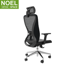 Lalo-H, Boss executive black high back mesh office chair sillas de oficina with 2D lumbar support adjustable armrest ergonomic chairs