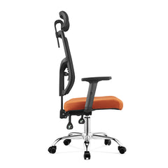 Lisa-H，high back ergonomic mesh office chair full backrest is 6CM height adjustable