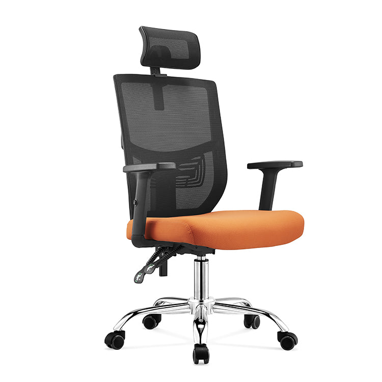 Lisa-H，high back ergonomic mesh office chair full backrest is 6CM height adjustable