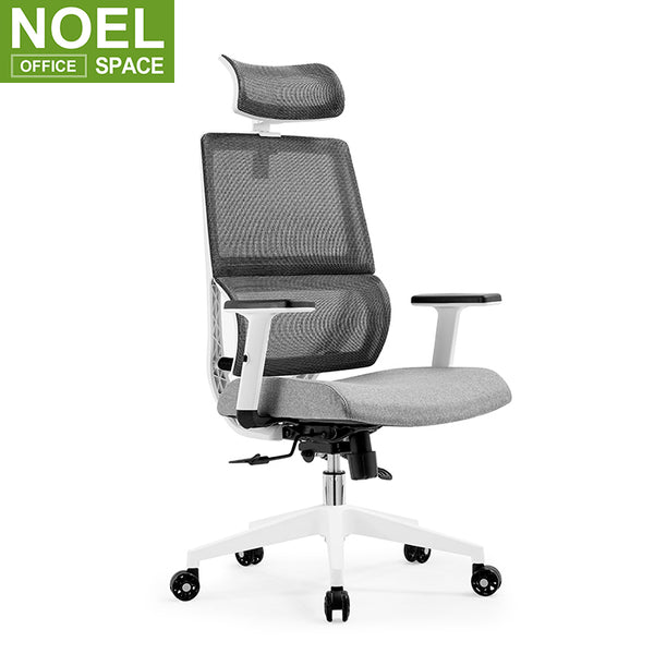 Mars-H(White PP), 360 Revolving Executive Swivel Chairs Cheap Black White OEM Fashionable Style Modern Adjustable Furniture Office Chair