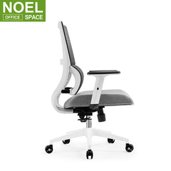 Mars-M(White PP), 360 Revolving Executive Swivel Chairs Cheap Black White OEM Fashionable Style Modern Adjustable Furniture Office Chair