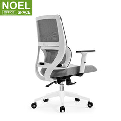 Mars-M(White PP), 360 Revolving Executive Swivel Chairs Cheap Black White OEM Fashionable Style Modern Adjustable Furniture Office Chair