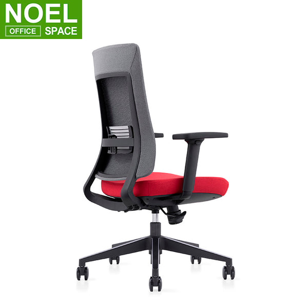 Mason-M, RTS Upholstered Modern Comfortable Adjustable Armrest High Back Swivel Ergonomic Mesh Office Chair