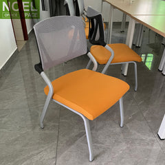 Melody(No arm), Factory Supplying Cheap Mesh Office Chair No Wheel Modern Visitor Office Chair