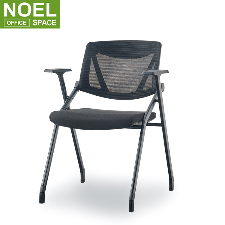Melody(Black frame), office furniture suppliers office used Plastic fixed armrest visitor chair Cheap price