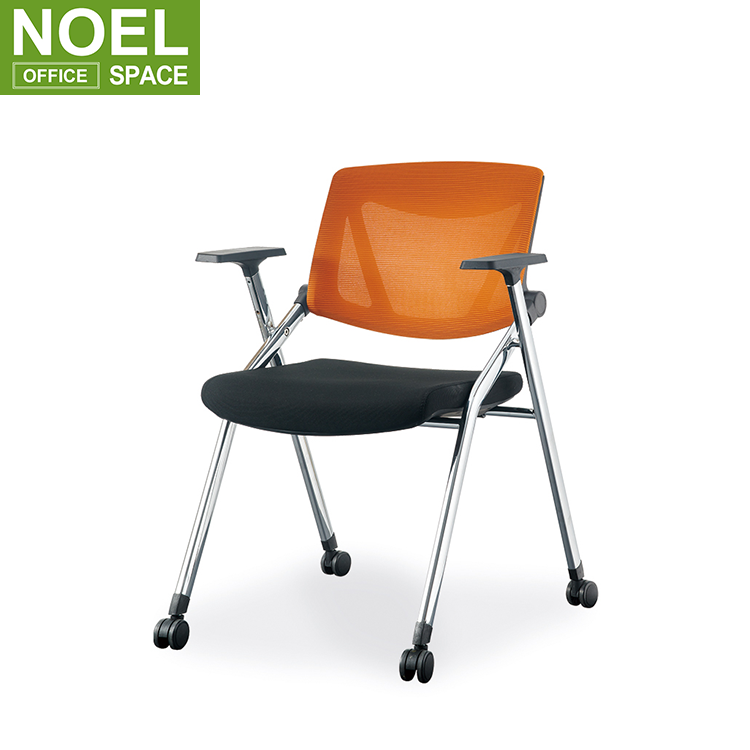 Melody (chrome frame + castors), Factory wholesale new training chair high quality executive fashion mesh conference office chair with wheels