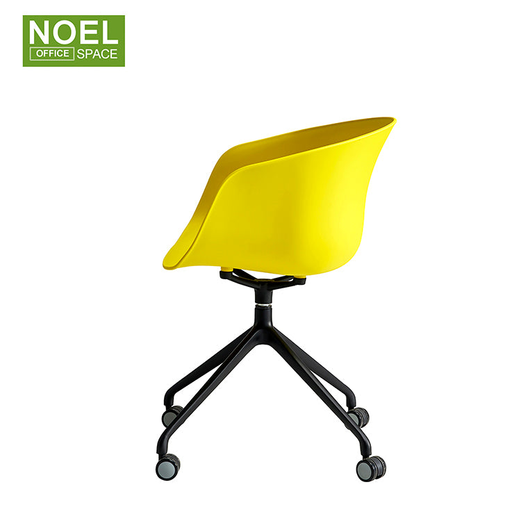 Nata, Simple Beautiful Modern Furniture Restaurant Coffee Egg Chair With Wheels