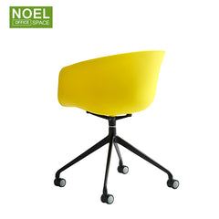 Nata, Simple Beautiful Modern Furniture Restaurant Coffee Egg Chair With Wheels