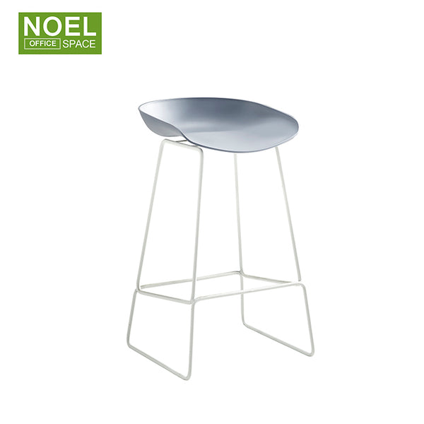 Neil-M, Modern European style high chair with metal legs pp seat bar chair