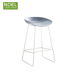 Neil-M, Modern European style high chair with metal legs pp seat bar chair