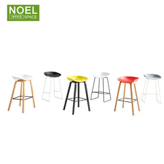 Neil-M, Modern European style high chair with metal legs pp seat bar chair