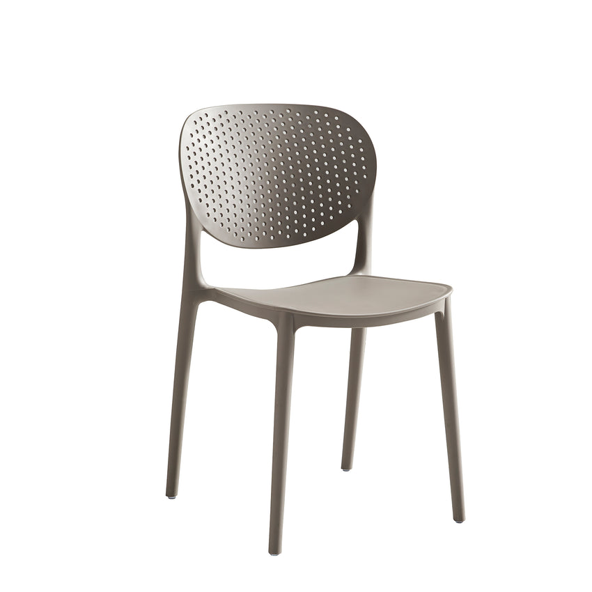 Nolan, new material simple chair stackable multi-color