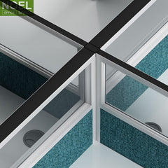 Office furniture modern 4 person space saving furniture open office