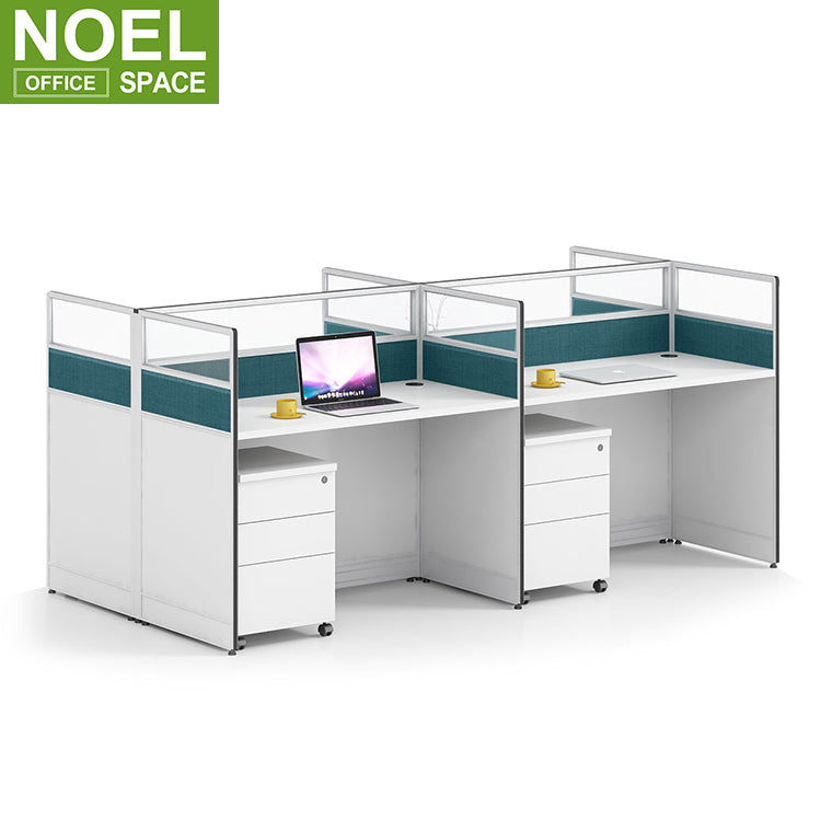 Office furniture modern 4 person space saving furniture open office