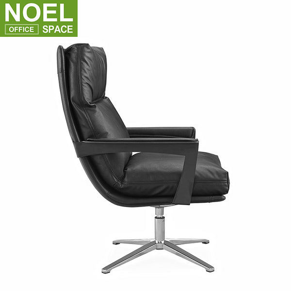 Oden-V, Modern design office furniture mid back genuine leather luxury office chair adjustable comfortable gaming chair
