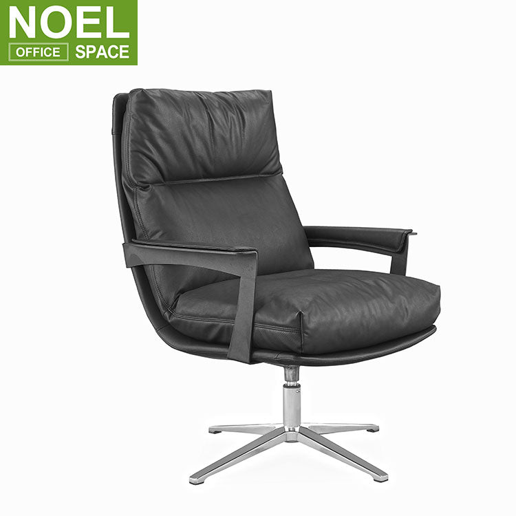 Oden-V, Modern design office furniture mid back genuine leather luxury office chair adjustable comfortable gaming chair