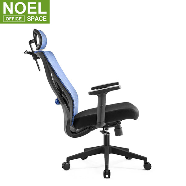 OKA-H, Oka-H (Blue nylon mesh), Blue Gaming Chair Office Chair Ergonomic Furniture High Back Office Chair