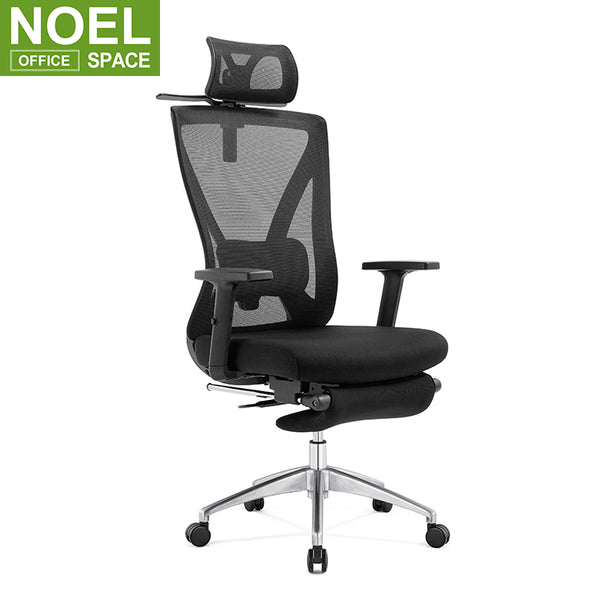 Oka-H (Footrest), Full Nylon Mesh Office Chair Gamming Chair Best Office Chair Price with Footrest