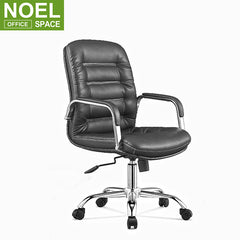 Oleg-M, Wholesale high quality metal frame PU leather mid back office chair