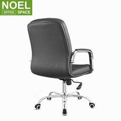 Oleg-M, Wholesale high quality metal frame PU leather mid back office chair