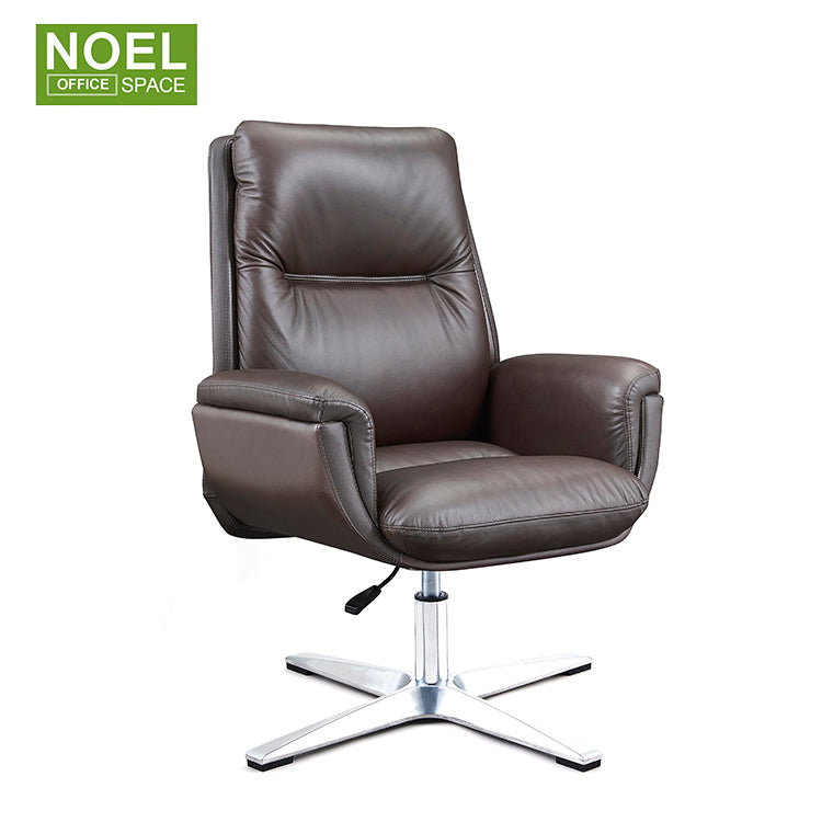 Oliver-M, High quality ergonomic executive lift swivel leather office chair with armrest