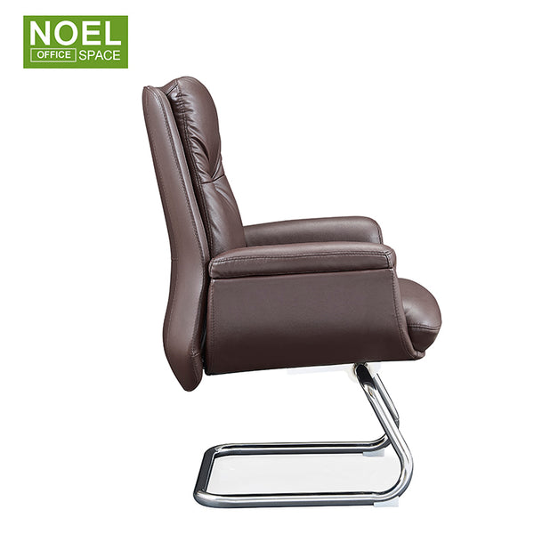 Oliver-V, Soft comfortable computer ergonomic leather desk seating leather matching visitor conference chair