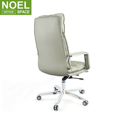 Omar-H, Cheap price light leather office high back desk chair for sale executive armchair