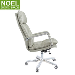 Omar-H, Cheap price light leather office high back desk chair for sale executive armchair