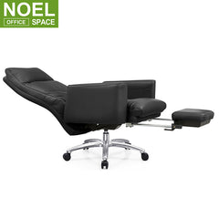 Height Adjustable back reclining office executive sleeping leather recliner chair
