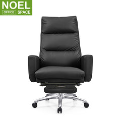 Height Adjustable back reclining office executive sleeping leather recliner chair