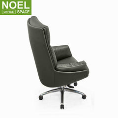 Factory Directly Big and Tall Brown Manager Swivel Leather PU Office Chair Ergomic Executive Chair