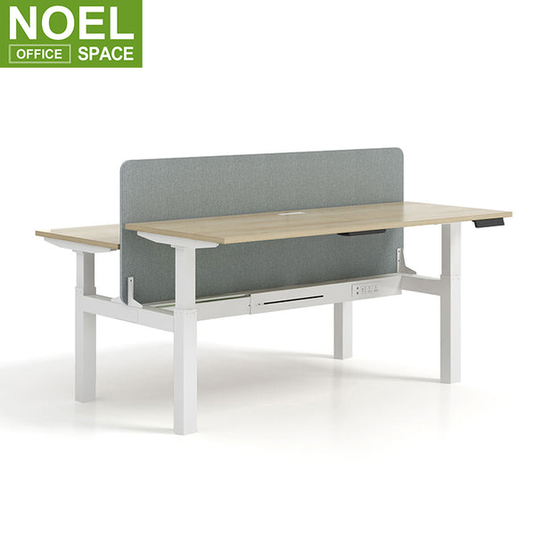 Stainless Steel Ergonomic Cheap Modern Office Adjustable Height Stand Up Double lift table