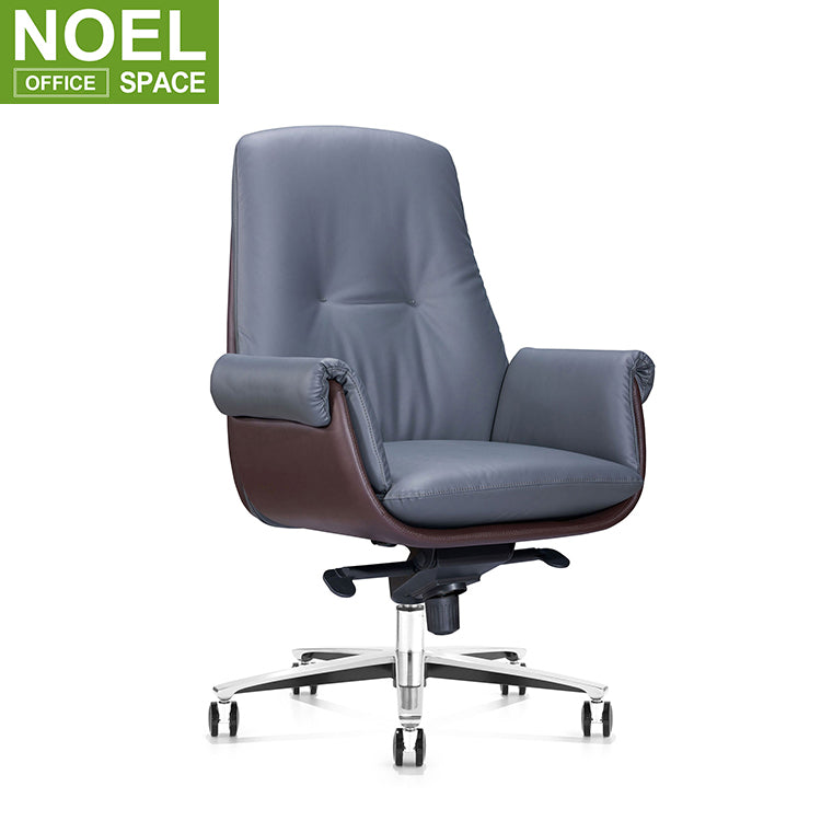 Mid back Furniture chair simple design synthetic leather best ergonomic office chair
