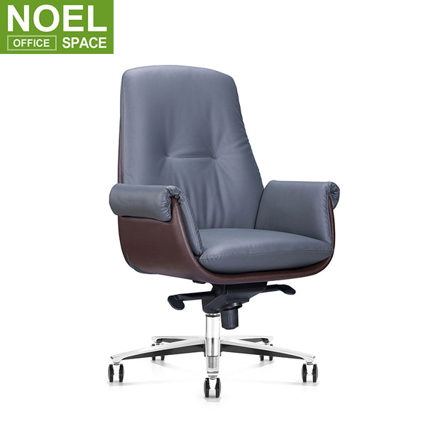 Mid back Furniture chair simple design synthetic leather best ergonomic office chair