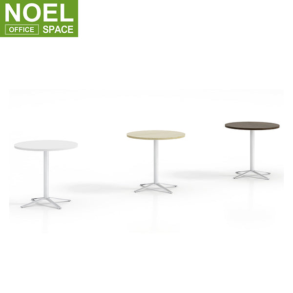 use E1 grade MFC board Stainless steel pipe color optional Negotiation coffee table 800*750mm