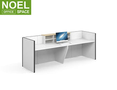 Professional manufacture SC White MFC office reception desk
