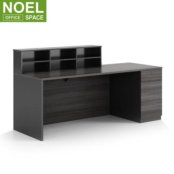 Modern Small Simple Office Furniture Cashier MDF Table Counter Reception Desk