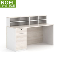 Luxury design wholesale front modern used wood office furniture counter reception desk