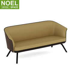 Modern luxury high end coffee color pu leather office executive commercial sofa furniture office modern